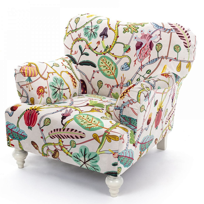 Кресло Seletti Armchair Botanical diva white Белый Мульти в Грозном | Loft Concept 