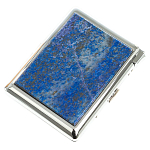 Портсигар с газовой зажигалкой из натурального камня Лазурит Stone Cigarettes Cases варинант исполнения - 6 | Loft Concept в Грозном