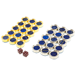 Нарды настольные из натурального камня лазурит и долерит Backgammon from Stone варинант исполнения - 11 | Loft Concept в Грозном