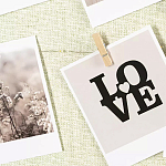 Рамка для фото с подсветкой c деревянными прищепками в комплекте Photo Backlight варинант исполнения - 4 | Loft Concept в Грозном