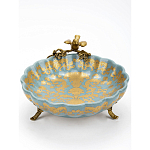 Блюдо фарфоровое Птица на ветке Flora варинант исполнения - 3 | Loft Concept в Грозном