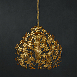 Подвесной светильник золотой с декором в виде лепестков клевера Hanging Clover варинант исполнения - 3 | Loft Concept в Грозном