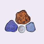 Сет из 4-х тарелок «SAPPHIRE» варинант исполнения - 2 | Loft Concept в Грозном