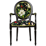 Стул с подлокотниками из натурального бука с изображением птиц и цветов Blooming Birds варинант исполнения - 1 | Loft Concept в Грозном