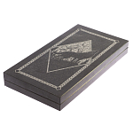 Подарочные нарды из натурального камня с гравировкой Backgammon from Stone варинант исполнения - 8 | Loft Concept в Грозном