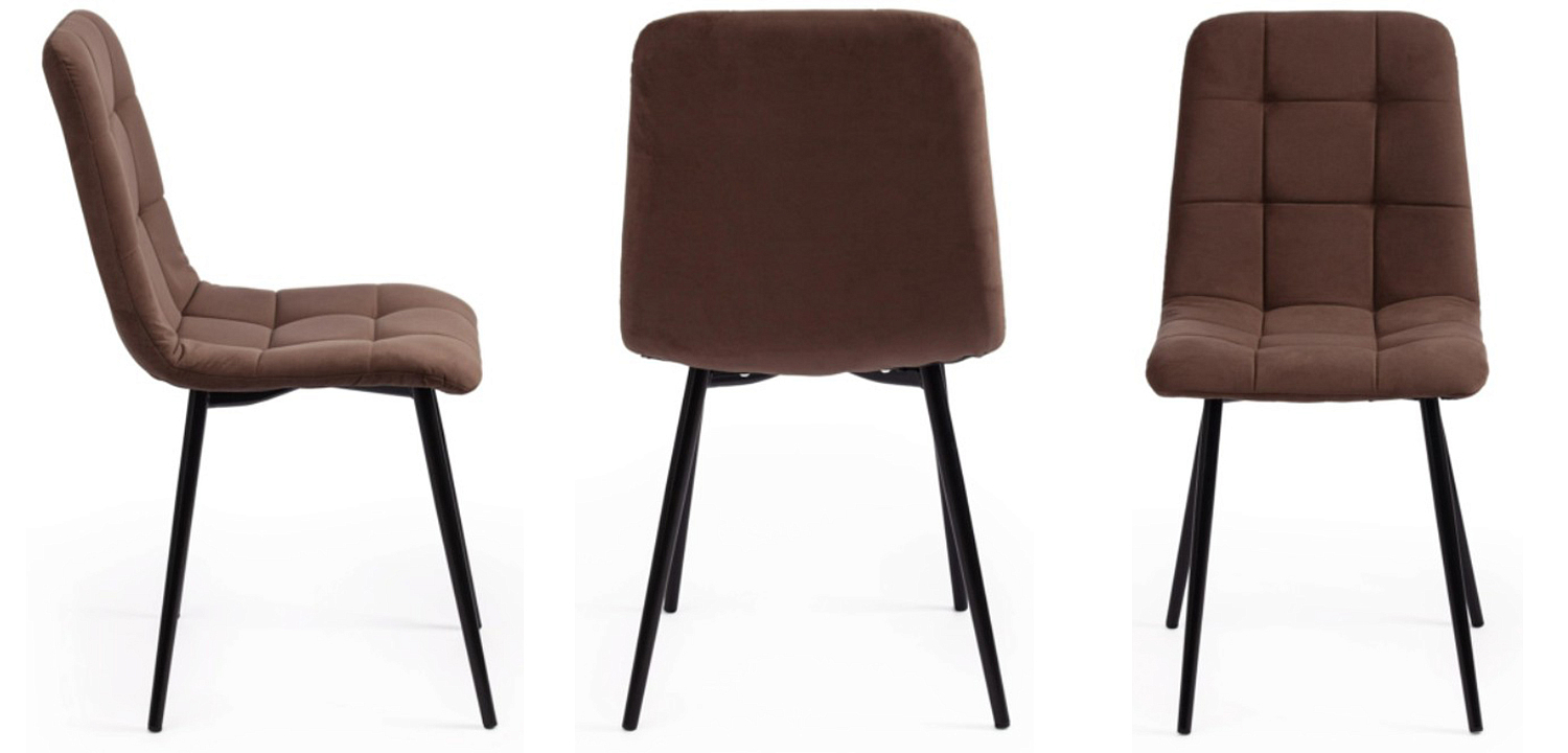 Стул Nancy Velour Brown Chair Стул Nancy Velour Brown Chair - Loft-Concept в Грозном