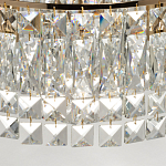 Потолочный светильник круглый с прозрачными подвесками Lunet варинант исполнения - 8 | Loft Concept в Грозном