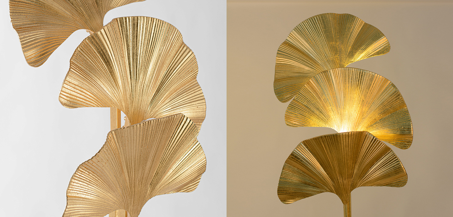 Торшер Palmas Gold Floor Lamp Торшер Palmas Gold Floor Lamp - Loft-Concept в Грозном