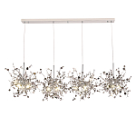 Люстра подвесная из четырех частей с металлическими круглыми элементами Terzani Argent варинант исполнения - 4 | Loft Concept в Грозном