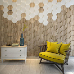 Гипсовая 3D панель с принтографией PM-47 варинант исполнения - 2 | Loft Concept в Грозном