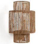 Бра с плетенным из джута плафоном Jutti H30 см варинант исполнения - 1 | Loft Concept в Грозном