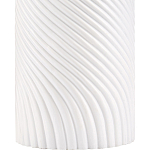 Настольная лампа с белым фактурным корпусом и черным абажуром Twisted варинант исполнения - 1 | Loft Concept в Грозном