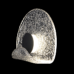 Бра из текстурированного прозрачного стекла с изогнутым краем Textured Glass  варинант исполнения - 1 | Loft Concept в Грозном