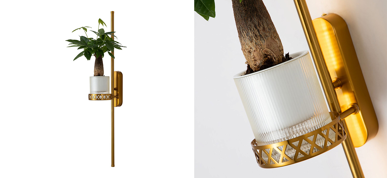 Бра с подставкой для кашпо Plants and Lamps 12 W Бра с подставкой для кашпо Plants and Lamps 12 W - Loft-Concept в Грозном