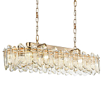 Люстра подвесная овальная с хрустальными овальными подвесками Harmonica варинант исполнения - 1 | Loft Concept в Грозном