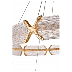 Люстра кольцевая с текстурным природным рисунком IceFlame варинант исполнения - 4 | Loft Concept в Грозном