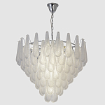 Люстра с подвесками из рифленного стекла в форме капель Textured Glass Chandelier варинант исполнения - 11 | Loft Concept в Грозном