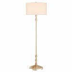 Торшер с абажуром в форме цилиндра на золотистом каркасе Floor lamp Amanda варинант исполнения - 2 | Loft Concept в Грозном