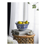 Чаша белая с синим цветочным узором Chino Dishes варинант исполнения - 2 | Loft Concept в Грозном