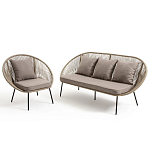 Садовое кресло Аcapulco Grey Chair варинант исполнения - 6 | Loft Concept в Грозном