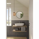 Зеркало круглое с асимметрией Light Reflection варинант исполнения - 2 | Loft Concept в Грозном