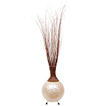 Торшер из перламутра на металлическом каркасе Indonesian Comet варинант исполнения - 2 | Loft Concept в Грозном