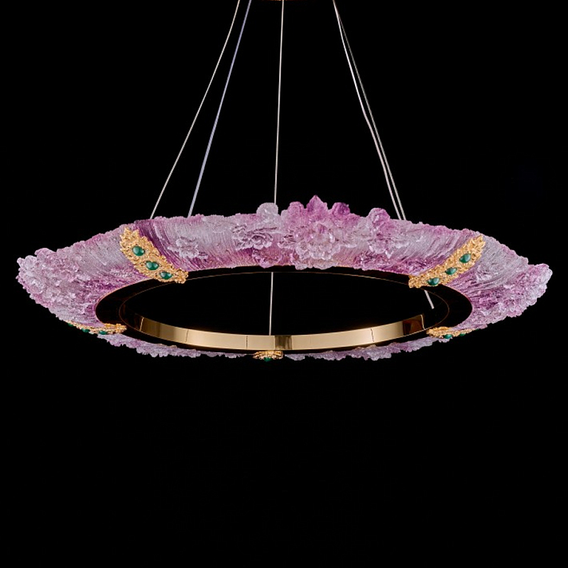 Люстра в форме кольца розовая Warm Pink Light Золотой Розовый Люстра в форме кольца розовая Warm Pink Light Золотой Розовый в Грозном | Loft Concept