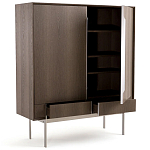 Шкаф из серого дуба Sawada Gray Oak Cabinet варинант исполнения - 3 | Loft Concept в Грозном