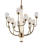 Люстра с декором в виде кристаллов из хрусталя Kenneth Crystal Stone Chandelier 12 варинант исполнения - 1 | Loft Concept в Грозном