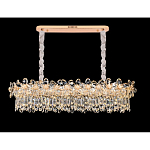 Люстра с декоративными элементами в виде крупных хрустальных цветов Palace Gardens варинант исполнения - 4 | Loft Concept в Грозном