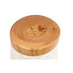 Керамический столик с деревянной столешницей "Пешка" варинант исполнения - 5 | Loft Concept в Грозном