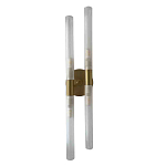 Бра с двумя цилиндрическими матовыми плафонами на круглом основании Delta Light варинант исполнения - 1 | Loft Concept в Грозном