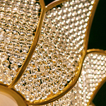 Люстра в форме тюльпана с лепестками из прозрачных стеклянных бусин Hanging Flowers варинант исполнения - 5 | Loft Concept в Грозном