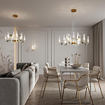 Люстра с декоративными птицами Ganthea D 93 см варинант исполнения - 4 | Loft Concept в Грозном