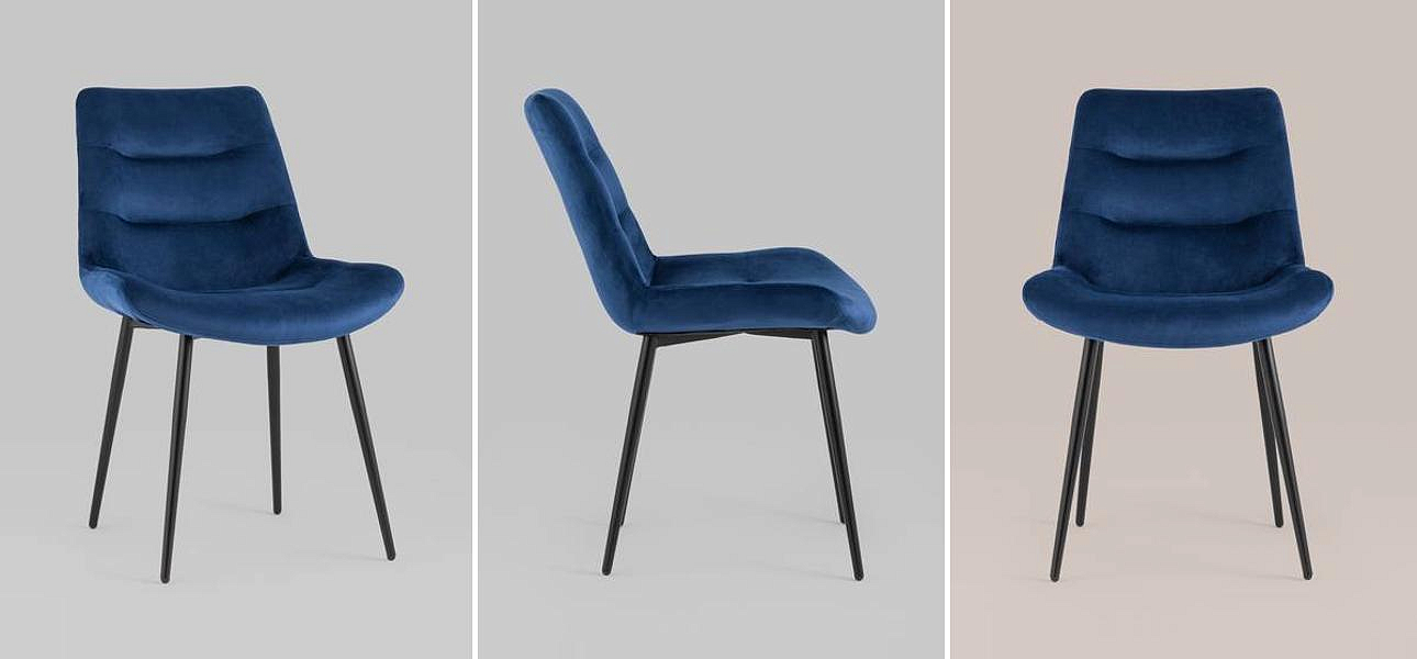 Стул Austin Chair Велюр Индиго Стул Austin Chair Велюр Индиго - Loft-Concept в Грозном