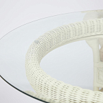 Комплект обеденный из ротанга Eloise grand white варинант исполнения - 13 | Loft Concept в Грозном