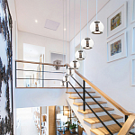 Подвесной светильник со стеклянным плафоном Inner Gleam Globe black  варинант исполнения - 4 | Loft Concept в Грозном