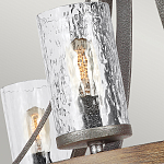 Люстра с цилиндрическим плафонами из толстого волнистого стекла в индустриальном стиле Feiss варинант исполнения - 12 | Loft Concept в Грозном