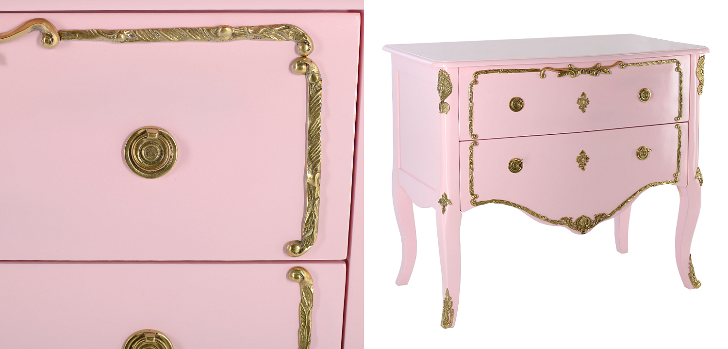 Комод в стиле рококо L.XV CHEST OF DRAWERS Rosamel Розовый Комод в стиле рококо L.XV CHEST OF DRAWERS Rosamel Розовый - Loft-Concept в Грозном