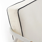 Садовый 2-х местный диван с подлокотниками из тика White варинант исполнения - 7 | Loft Concept в Грозном