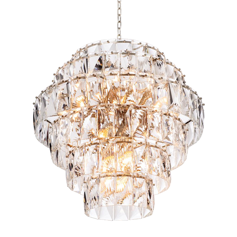 Люстра Chandelier Amazone L Никель Прозрачный Люстра Chandelier Amazone L Никель Прозрачный в Грозном | Loft Concept