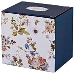 Кружка белая из фарфора с рисунком цветов 400 мл Garden Whisper Porcelain Set  варинант исполнения - 2 | Loft Concept в Грозном