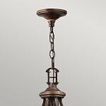 Люстра бронзового цвета с бежевыми абажурами из органзы в классическом стиле Hinkley варинант исполнения - 4 | Loft Concept в Грозном