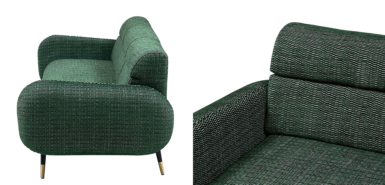 Диван Hebert Green Sofa L Зеленый Диван Hebert Green Sofa L Зеленый - Loft-Concept в Грозном