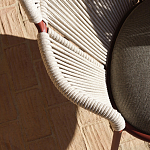 Дизайнерское уличное кресло с веревочной спинкой PETALO Armchair варинант исполнения - 11 | Loft Concept в Грозном