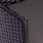 Обеденный комплект из искуственного ротанга Vintara черный варинант исполнения - 5 | Loft Concept в Грозном