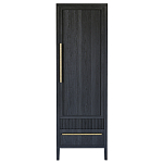 Узкий Шкаф Primo с 2 выдвижными ящиками Черный дуб варинант исполнения - 1 | Loft Concept в Грозном