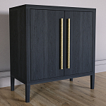 Современный Буфет Primo с 2 дверцами Черный дуб варинант исполнения - 2 | Loft Concept в Грозном