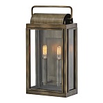 Настенный фонарь прямоугольной формы цвета состаренная латунь с двумя лампами Hinkley варинант исполнения - 1 | Loft Concept в Грозном