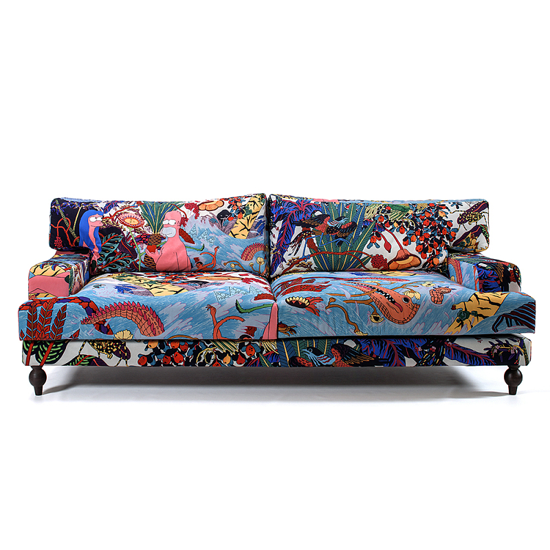 Премиальный Акцентный Диван Simpsons in Paradise Pop Art Sofa Мульти в Грозном | Loft Concept 